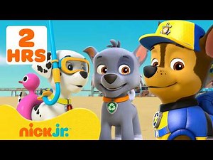 PAW Patrol Beach Rescue Missions! 🔥🌊 w/ Chase, Rocky, and Marshall! | 120 Minutes | Nick Jr.