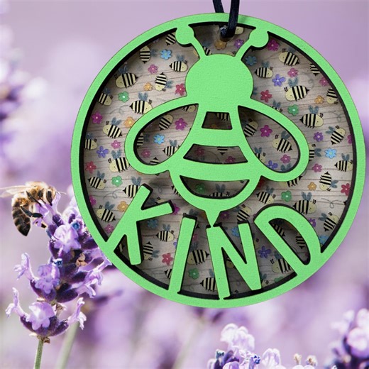 Bee Kind Layered Wood & Acrylic Ornament – 3.75 Bumble Bee Decor - Etsy