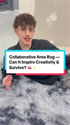 A cozy, fluffy rug in the brainstorm zone — does it boost team creativity while holding up against markers, sticky notes, and coffee cups? #CollaborationRug #CreativeSpace #BrainstormZone #OfficeDesign #DurabilityTest