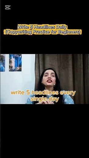Daily copywriting exercise: write 5 headlines every day to improve fast ✍️#copywriting #shortvideo