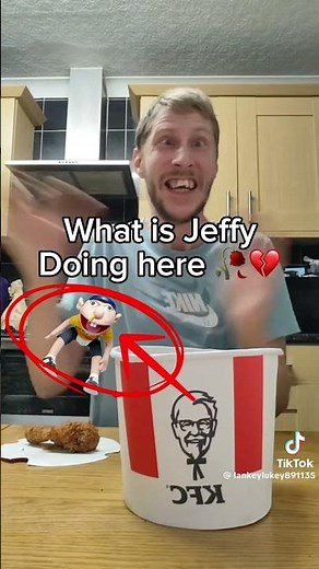 JEFFY EATING KFC #fypage #shorts #tiktok #meme #sml #kfc