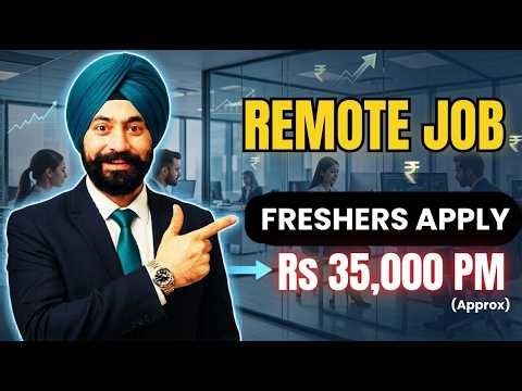 Work From Home Job | Operations Associate | Freshers Apply