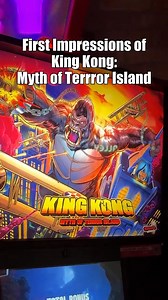 Introducing King Kong: Myth of Terror Island by Stern! 🦍 Players join Ann Darrow, Jack Driscoll, and Karl Denham on their journey to the mysterious terror island, which results in King Kong traveling back to New York City with disastrous (and fun) consequences. Featuring innovative playfield design and iconic mechanisms from the creative team that brought players pinball mega hits such as JAWS, Godzilla, and Jurassic Park, players will experience King Kong in a whole new way. Learn more today! 
