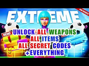 EXTREME 1V1 FREE FOR ALL ALL GUNS MAP FORTNITE CREATIVE - ALL SECRETS LOCATIONS (SECRET CODE) PART 5