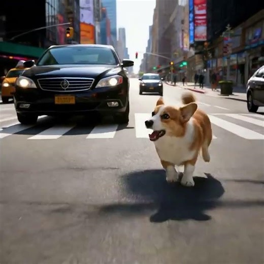 谁能拒绝狗狗给你的“警告”？它拼命拦车，救了我的命！#ai #animal #animals #shortsvideo #小狗
