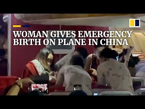 Woman gives emergency birth on plane in China