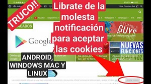 Comment se débarrasser de la notification pour accepter les cookies (Valable pour Android, Windows, Linux et MAC)