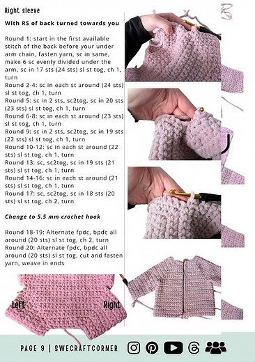 Free crochet pattern part 1 - crochet baby jacket