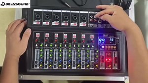 6-Channel Audio Mixer for PC, SX-6iu Mixing Console with XLR Inputs, Bluetooth, 99 Digital Signal Processor Effects, USB Interface, MP3 Compatible for Podcast, Music, Recording 9.84"x2.17"x12.6"inches