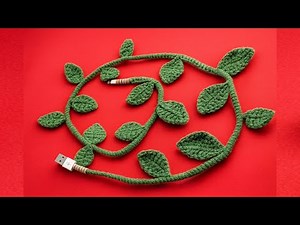 Crochet Charger Cable Cover | Easy Tutorial with Leaves Decoration | Phone Cable Protector