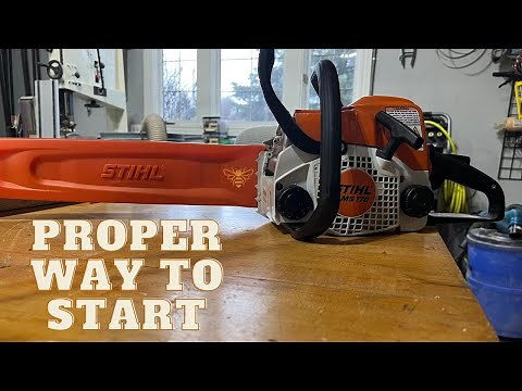 Proper Way to Start a Stihl Chainsaw (ms 170)