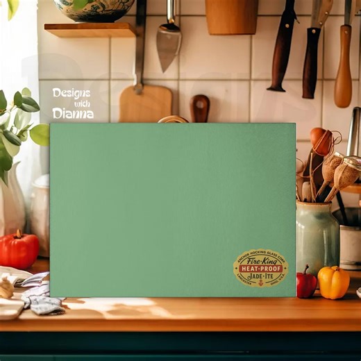 Fire King Jadeite Cutting Board Vintage Style Anchor Hocking Decor Mid Century Kitchen Gift for Collector or Retro Home Display Housewarming - Etsy