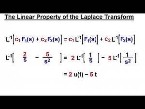 Electrical Engineering: Ch 16: Laplace Transform (17 of 58) Linear Properties of the Laplace Transf