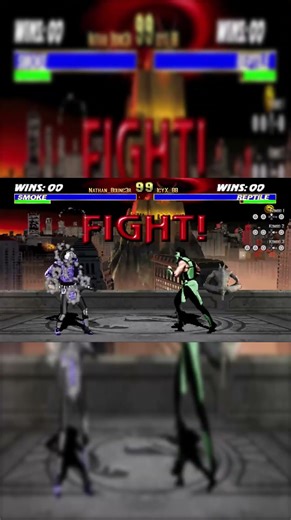 Mortal Kombat 3 UMK3 Smoke vs Reptile - Mortal Kombat: Legacy Kollection #shorts #mortalkombat #umk3
