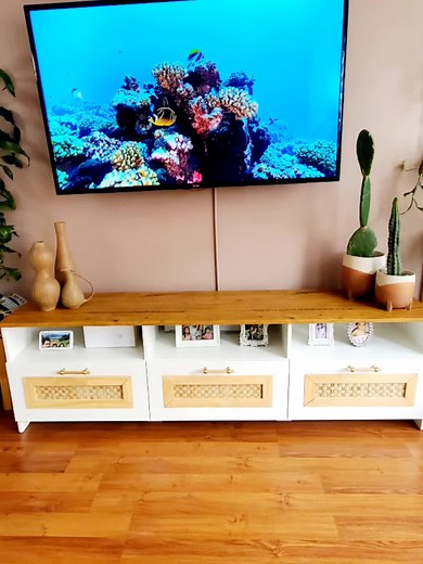 Ikea Brimnes tv unit hack #tvunit #ikeahack #homedecor #bohodecor #bohofurniture #scandidecor #scandifurnitureph