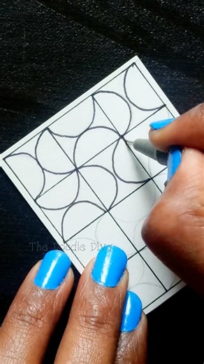 Try this ! Very Easy Zendoodle Design idea 💡 #art #shorts #zenart #zentangleart #ytshorts #viral