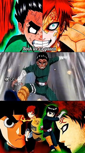Rock Lee vs gaara fight🔥#shorts#anime#trendingshorts#rocklee