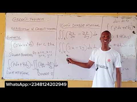 Green's Theorem For Square: Application of Double Integral