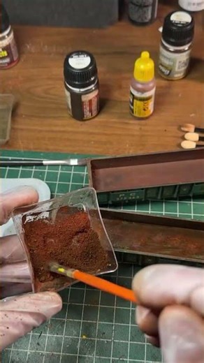 Rust Pigments for adding textured rust inside the gondola.