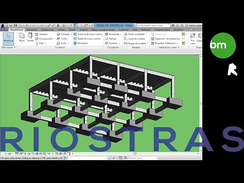 REVIT. Vigas de atado en cimentación