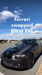 33K views · 28K reactions | The custom BMW E91 touring with an Italian twist! @andysautowerks has created something very unique here. He’s built his own version of an E91 M3 but instead of using a BMW V8 he’s gone for a Ferrari derived 4.7L V8 from a Maserati Grand Turismo. This engine has also been mated to the six speed manual from a Nissan 350Z! Let me know what you think of this wild build? #cars #engineswap #bmw #ferrari #v8 #carmods | jms_oncars | Facebook