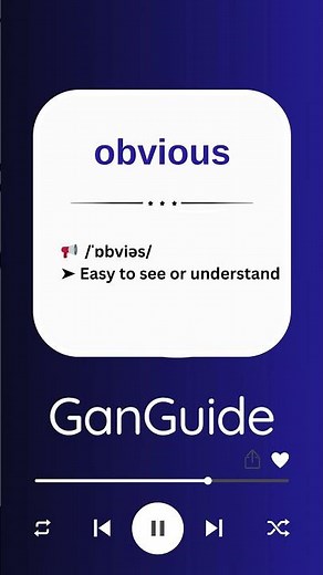 B1 English Word: OBVIOUS | Meaning & Pronunciation