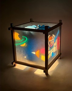 Rocket Harmony Lantern in Blue, Paper Lanterns, Decorative Lantern, Kids Night Light, Motion Lamp - Etsy