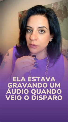 Patrícia tinha 29 anos e estava sendo ameaçada pelo ex. Mesmo com medida protetiva, decidiu voltar a morar com os pais para tentar se proteger. Enquanto trabalhava em uma lavoura em Bom Repouso, no Sul de Minas, ela enviava um áudio para uma amiga. De repente, o disparo. Um tir0 na cabeça. Patrícia m0rreu na hora. O áudio registrou o momento do cr1m3.