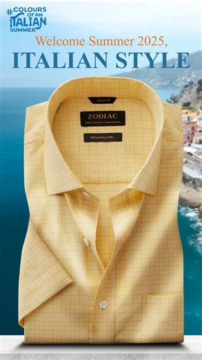 99 reactions | Italian Inspired Short Sleeves For Summer 2025. | Zodiac Clothing | Facebook