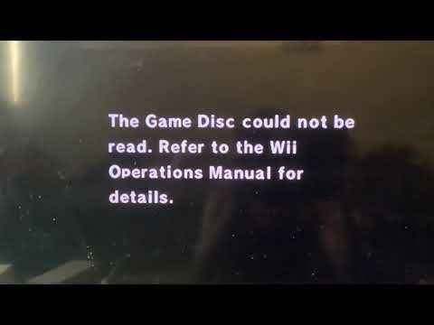 The Game Disc could not be read. Refer to the Wii Operations Manual for details.