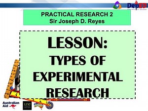 PRACTICAL RESEARCH 2 | TYPES OF EXPERIMENTAL RESEARCH | TAGLISH