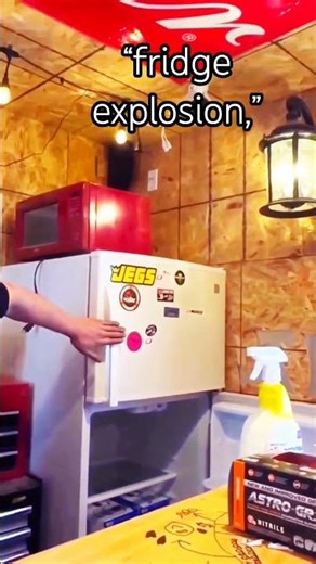 “This Fridge Experiment Went WRONG 💥”#FridgeExplosion #FunnyMoment#ViralVideo#usashorts #usayoutube