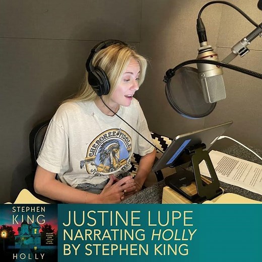 Listen to Justine Lupe narrate HOLLY by Stephen King