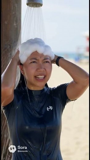 Public Beach Shower shampoo Prank #prank #beachlife #shampooprank