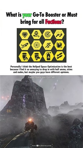 What is your Go-To Booster or Must bring for all Factions? - Helldivers 2
