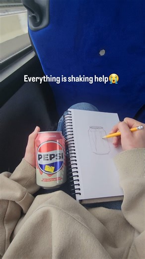 tight schedule? try sketching on a bus 💀