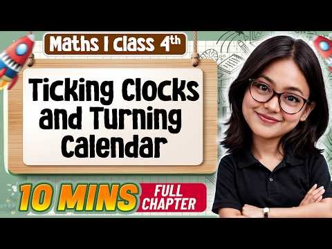 Ticking Clocks and Turning Calendar Class 4 Maths | Complete Chapter in 10 mins