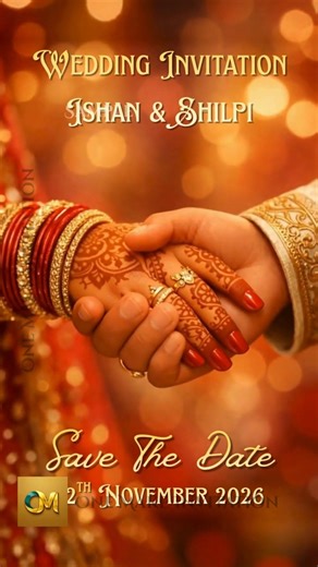 OMW-15 | Royal Indian Wedding Invitation Video | Full HD Digital Invite