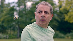 Rowan Atkinson Is at War with a Bee in MAN VS BEE Trailer