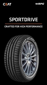 CEAT SportDrive – Crafted for Ultra-High Performance ✓ Better Comfort ✓ Low Tyre Noise ✓ Silica based rubber compound provides improved grip and reduced braking distance ✓ Improved control while braking and acceleration ✓ Extended Warranty | CEAT Tyres