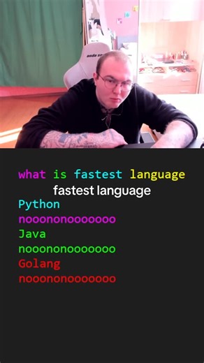 PYTHON BIMBIMBAMBAM | what is fastest programming language nononoo💔 | Instagram