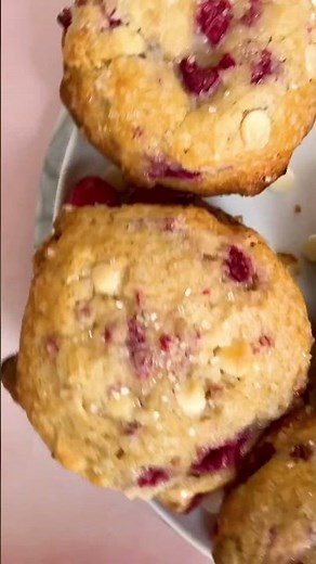 Raspberry White Chocolate Chip Muffins
