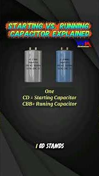 Starting Vs. Running Capacitors Explained... #startcapacitor #runcapacitor #motorcapacitor