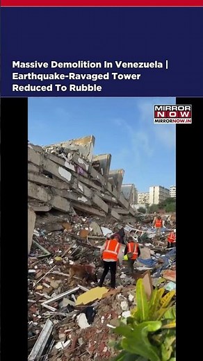 Venezuela Blows Up Earthquake-Damaged 12-Storey Tower | Massive Controlled Demolition Begins | Watch