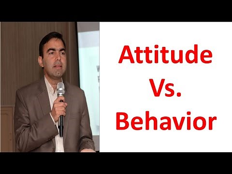 Difference between Attitude and behavior | Components of attitude | What is cognitive dissonance