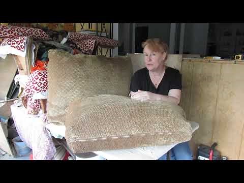 Re-stuffing a Flattened Back Cushion - Professional Tips and Tutorial for all Levels