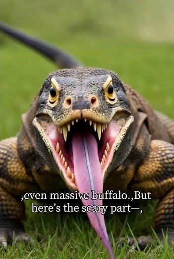 Komodo Dragon Attack Explained | The Real Dragon That Hunts Humans #animals #wildlife #KomodoDragon