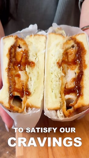 Tiffy Cooks 🥟 Easy Recipes on Instagram: "Welcome to episode one of BEING EXTRA, where we go out of our way to satisfy our CRAVINGS ✨ First episode we got to make Tonkatsu Sando - Japanese Crispy Cutlet Sandwich 🥪 Full recipe link in bio :) #katsu #japanesefood #sandwich #sandwiches #crispy #asmrfood #cookingvideo #homecooking #homecooked #asianfood"