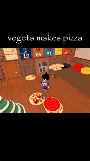 vegeta makes pizza #roblox
