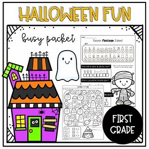 Halloween Literacy & Math Fun Pack – First Grade
